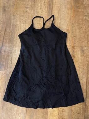 Black Active dress with built in bra and shorts